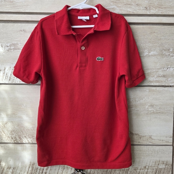 Lacoste Boys' Short Sleeve Classic Pique Polo - Picture 3 of 6